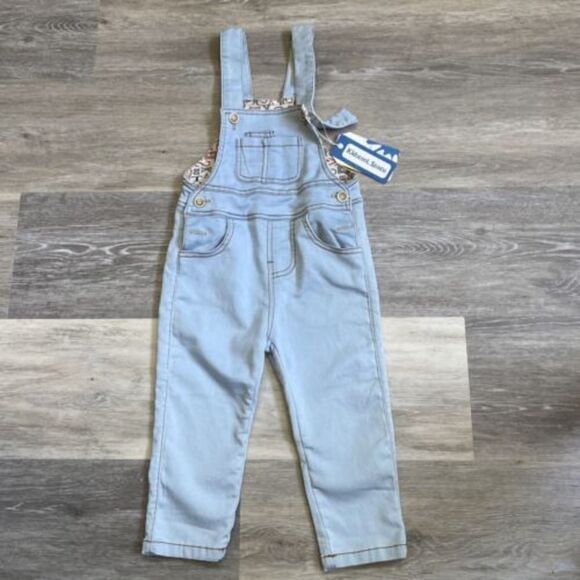 NWT Kidscool Space unisex overalls sz 18-24m, Light blue Alphabet Lining - Picture 1 of 5